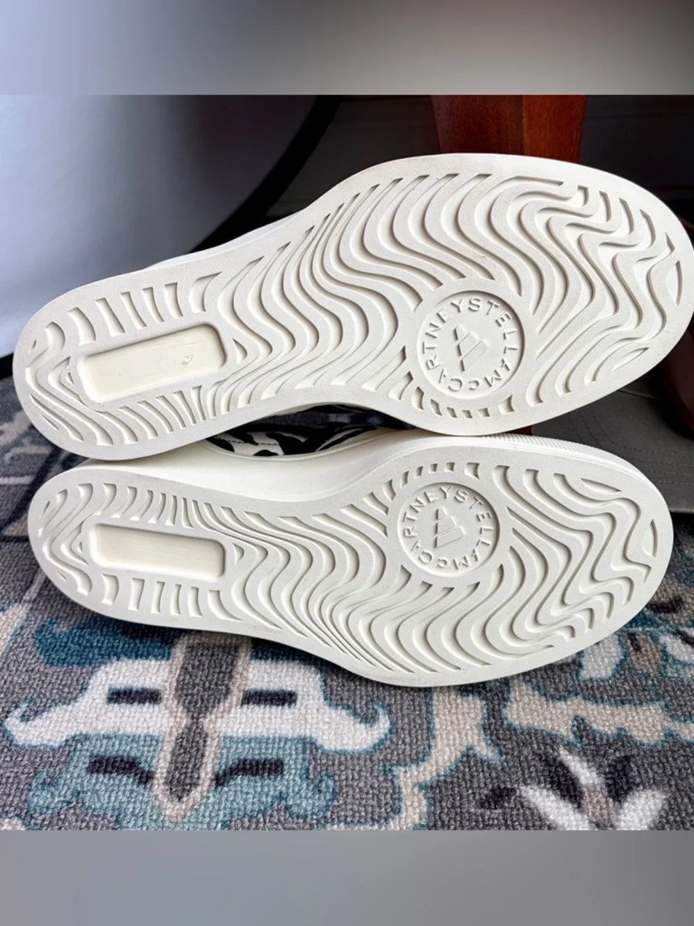 Adidas Stella McCartney Court Animal Print Slip On Shoes Women 10.5 Platform NWT - Picture 14 of 16